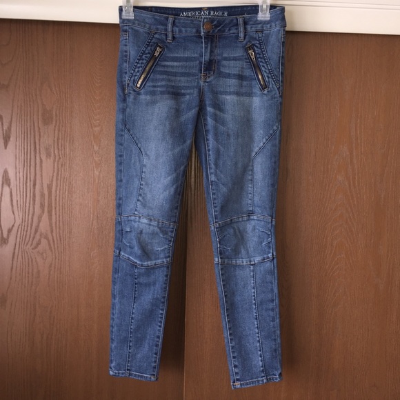 American Eagle Super Stretch Ankle Moto 